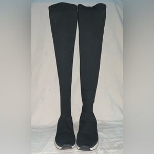 Zara Over-the-Knee Fabric Sneakers/boots